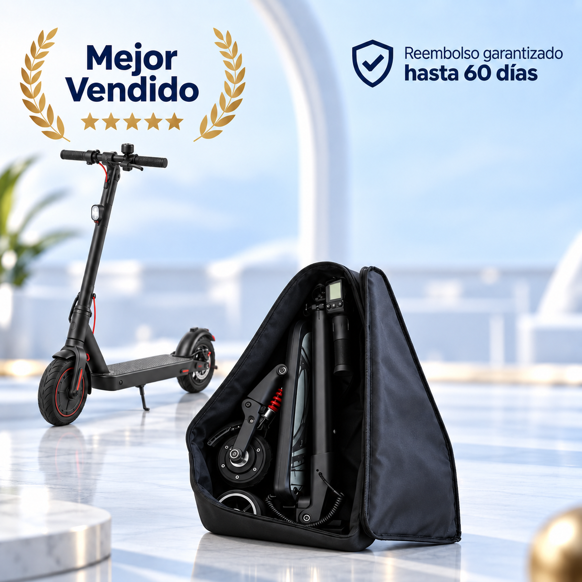 Menos tráfico. Menos espera. Más libertad con tu Patinete Eléctrico Plegable