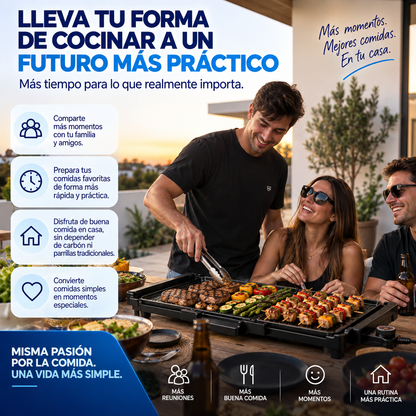 La Parrilla que se Expande cuando Cocinas y Desaparece Cuando Terminas.