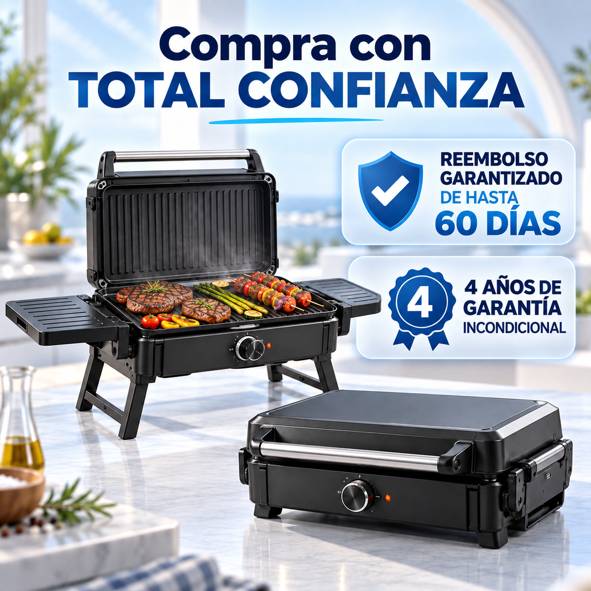 La Parrilla que se Expande cuando Cocinas y Desaparece Cuando Terminas.