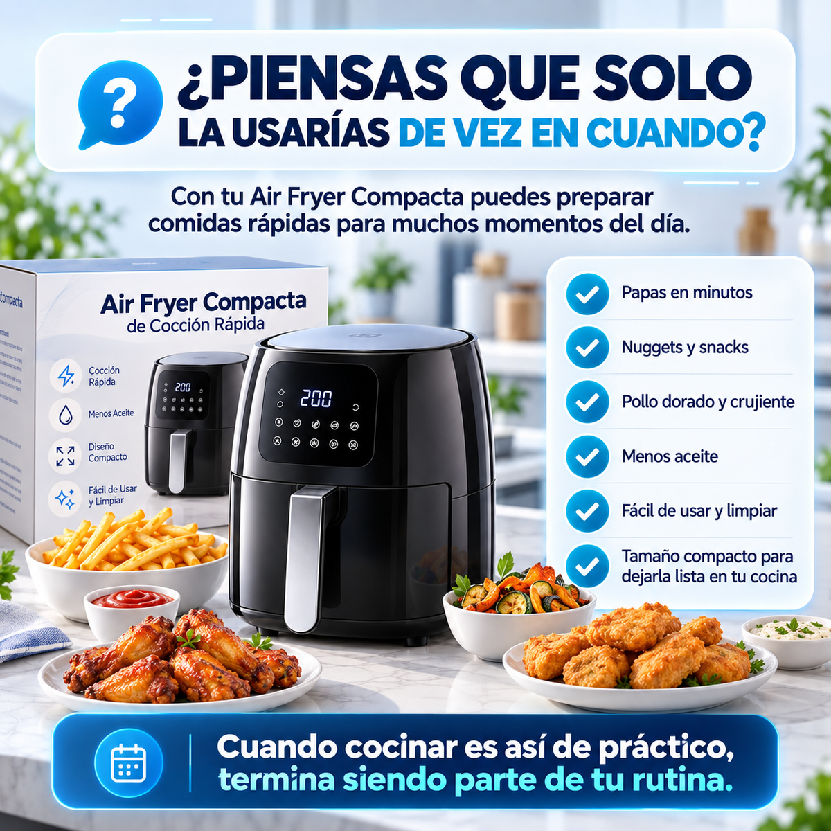 Comida Crujiente en 2 minutos con FryMax