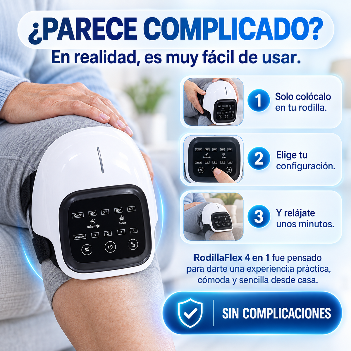 VUELVE A MOVERTE CON MÁS COMODIDAD CON RODILLAFLEX 4 EN 1