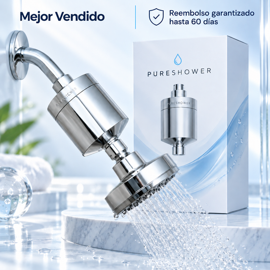 Agua más limpia. Cabello más cuidado. Una mejor ducha con PureShower